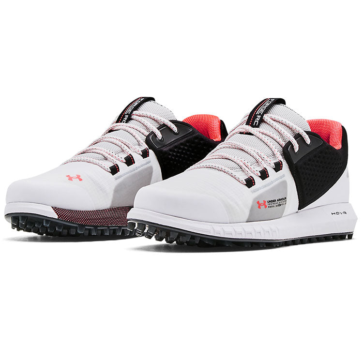 UNDER ARMOUR HOVR FORGE RC SL GOLF SHOE - WHITE & BLACK